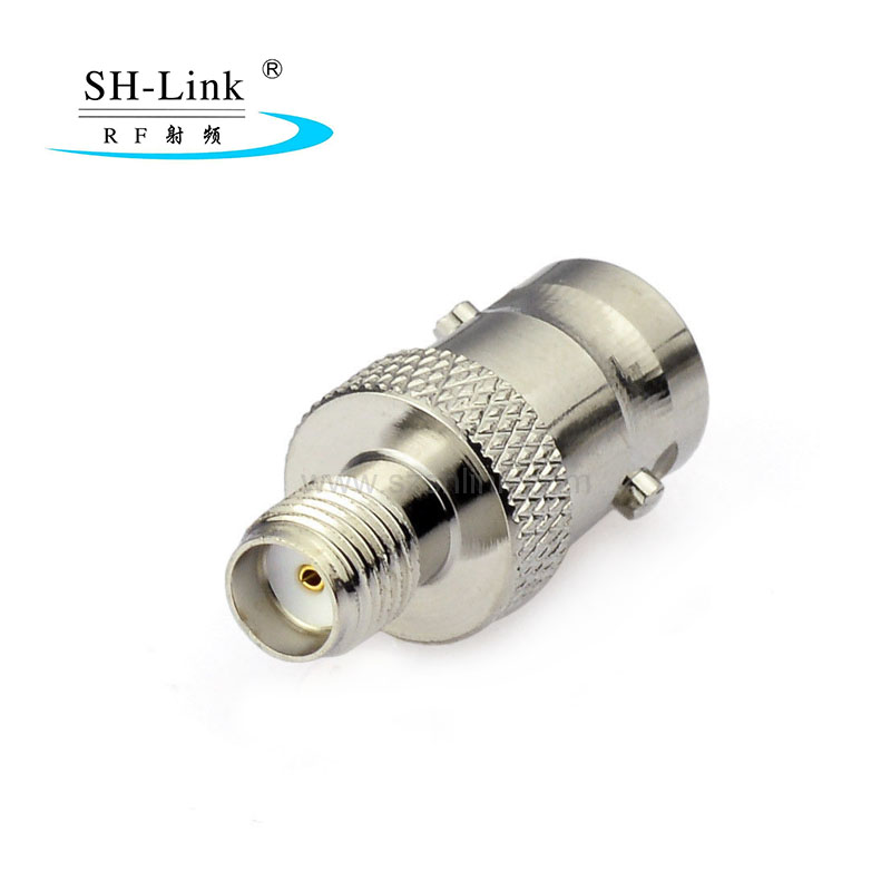 Rf coaxial BNC female to SMA female adapter adaptor,nickel plating